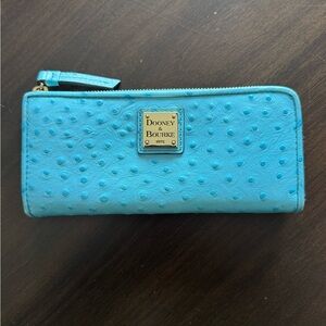 Dooney & Bourke Turquoise Textured Wallet